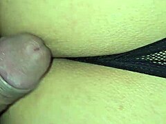 mature milf sneaks in open door for big cock anal creampie
