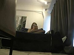 Hot Horny Petite College Blonde Teases and Ignores Big Cock Balls