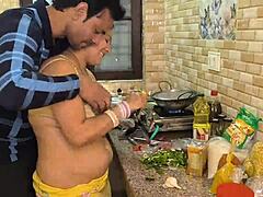 Wife Feels Deep Passion In Kitchen Hardcore Fuck By Muscular Husband
