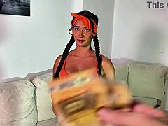Maid Chokes on Thick Cock for Bad House Cleaning