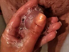 Hey stepbro i gave you shower handjob while wife away moan with me now