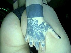 whoa that big curvy euro ass gets oiled up deep in fetish massage with colorful glitter shine.
