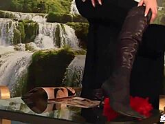 Petite Teen Strips to Skinny Jeans and Panties Tease