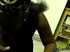 wanna join this ebony couple's kitchen anal creampie with lover?