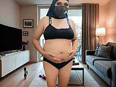 hey pretty hijab pregnant doctor, bored in your sexy room alone?