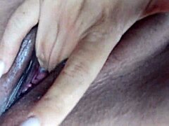 chubby latina milf squirts milk from toys in homemade lingerie play