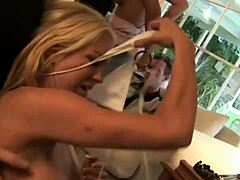 Slut babes crush groupsex huge natural boobs bounce!