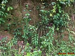 sex-crazed wife begs for pounding anywhere on village path