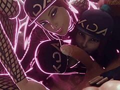 Akali Farts Wild During Hot Ass-Focused Blowjob Action