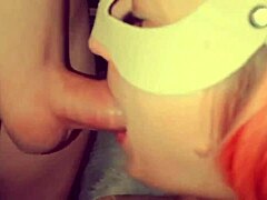 Thick cum loads swallowed deep in eager mouth closeup
