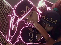 Akali Farts Wild During Hot Ass-Focused Blowjob Action