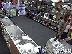 newbie sneaks backroom for rough cock sucking wet pussy pounding casting