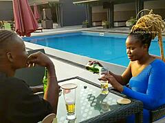 Ebony goddess meets Naija star in exclusive bar