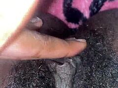ever seen a hairy pretty pussy cum like this?