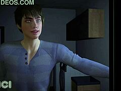 fitness milf wife cheats with blowjob during gaming night in 3d hentai