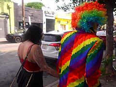 josie jaxxon cheats on husband with gibby clown's bbc outdoors doggystyle ripped clothes