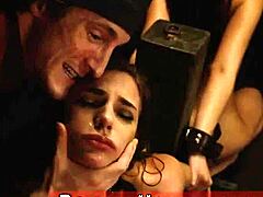 young blonde teens take rough anal pounding and brutal face fucks from dom!