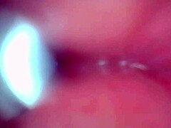 Endoscope films cumshot explosion from huge cock closeup sloppy