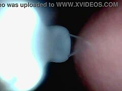 Endoscope films cumshot explosion from huge cock closeup sloppy