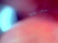 Endoscope films cumshot explosion from huge cock closeup sloppy