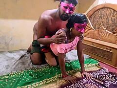 Indian wife moans as desi big cock pounds her wet pussy raw