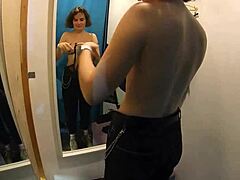 which panties fit these two girls best in fitting room?