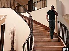 Latina Drops to Knees Sucking Massive Black Cock Before Rough Pounding!