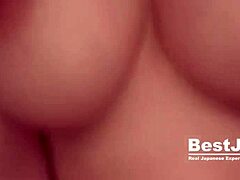 Big Tits Mummy Fingers Pussy Hard in Uncensored JAV Titty Fuck POV