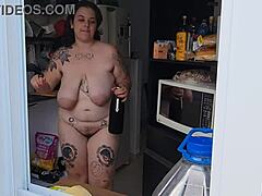 FINALLY Caught Neighbor's HUGE Tits and Hairy Body NAKED!