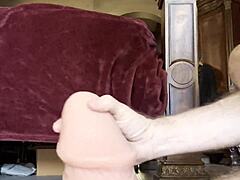 soloboy impaled by huge 13.5 inch circumference anal toy