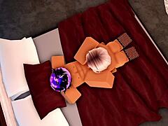 Blonde Roblox model Sophie returns for kinky fun with headless boss
