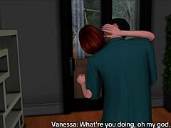 Anime Hentai Dad Pounds Redhead Teen Girlfriend's Ass While Son's Away