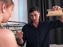 Charlie And Maddy Milk Stepbro's Monster Cock In FFM Tie-Up Fuck