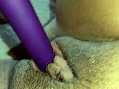 feel my hairy pussy drip as vibrator shakes my huge clit to orgasm