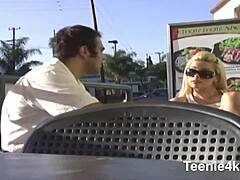 petite teen babe 18yo takes monster cock facial cumshot on shaved tight pussy 😍🍆💦🔥