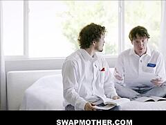 Big Tits Tattooed Milf Step Moms Swap Sons For Huge Cock Family Fucks