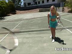 alexis fawx hot milf deepthroats cock. mouth filled with cum explosion.