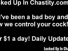 i'm locking you in chastity cage right now