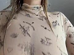 wanna feel these big natural tits dripping wet all over you?