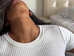 Amateur Couple Devours Huge Black Cock Dildo Deepthroat Style