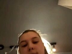 Curvy Blonde Bbw Sucks Big Black Cock Outdoors On Webcam