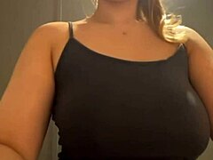 Curvy Blonde Bbw Sucks Big Black Cock Outdoors On Webcam