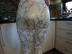 your stepmom's cheating right under his nose with her juicy ass shaking