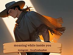 he moans endlessly begging for more of her erotic orgasmic touch