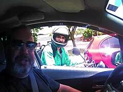 mel silva from porto alegre strips naked for public car ride and wild sex debut