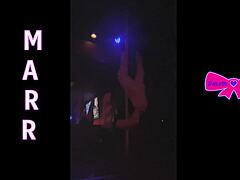 dakota marr teases hairy pussy pole dancing nebraska strip club