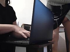 My Sexy Brunette Secretary In Miniskirt Drives Me Wild At Work