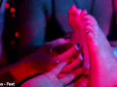 Hey girls, worship these feet while we tickle and wax your bound bodies!