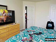 my stepmom lana violet lets stepson rion grope pussy and suck her big tits