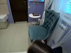 Cute big tits brunette teen fucks friend pov cumshot